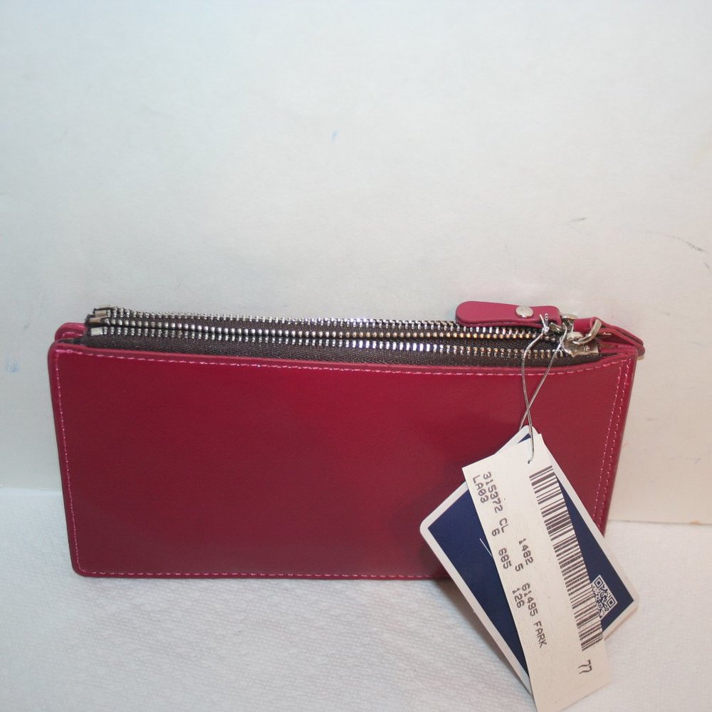 Baellerry Zip Closure Credit Card Pink Womens Wallet